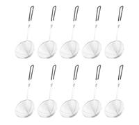 Kueohse Cucharas Coladoras para Ollas Calientes Cucharas Coladoras De Acero Inoxidable para Ollas Calientes Cuchara Espumadera De CucharóN Colador AsiáTico Colador De Perlas