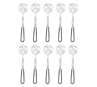 Kueohse Cucharas de Colador de Olla Caliente de 10 Piezas, Cucharas de Colador de Olla Caliente de Acero Inoxidable Cuchara de Colador de Cuchara de Skimmer de con Resolver