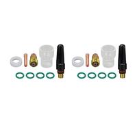 Kueohse Cuerpo de Boquilla de Lente de Gas Rechoncho TIG 17GL332 12 13/16 Pulgadas Aislador de Lente de Gas TIG para SR 17 18 26 Antorcha de Soldadura TIG 18 Piezas