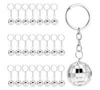 Kueohse de Bola de Discoteca, 24 Piezas de Recuerdo de Fiesta de Bola de Discoteca de Discoteca de los AñOs 70 de Bola de Espejo Plateado Fiesta de Bola