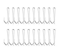 Kueohse de Cortina para Cortinas de Pliegues MetáLicos con Tratamiento de Ventanas Individuales - Tono Plateado (20 Piezas)