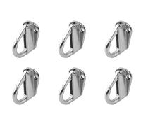Kueohse de Defensa Marina para Barcos Resorte de Acero Inoxidable Guardabarros Tipo Snap Colgador de Gancho Pendiente 6 Pcs