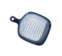 Kueohse de Horno de CeráMica Platos para Plancha para Hornear Utensilios para Hornear Bandeja para Hornear para Horno Microondas para Comida Occidental,Azul