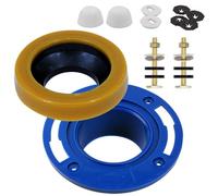 Kueohse de Inodoro con Anillo de para Kit de Reemplazo de Inodoros, Incluye Pernos, Kit de Reparación de de Inodoro de PVC, Instalación de Ajuste de Inodoro