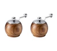 Kueohse de Sal y Pimienta de Madera Manual 2X, Molinillos de Pimienta Multiusos, Herramientas de para BBQ, Utensilios de Cocina.