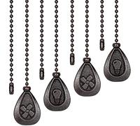 Kueohse de TraccióN de Ventilador de Techo, 4 Piezas de Ventilador de ExtensióN de Bronce, Cadena de TraccióN de LáMpara Extensor Conector de Cadena de Ventilador