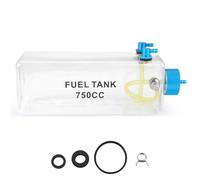 Kueohse Depósito de Combustible Gasolina Botella de Plástico Transparente 750CC CNC para Avión RC Gas y Nitro