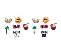 Kueohse Dijes para Bolso BoggBag - 12 Piezas Dijes para Bolso de Tamaño Universal - Brocas para Bolso de Playa de 6 Pulgadas Inserciones de Accesorios para Playa Informal Al Aire Libre