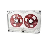 Kueohse Disco de Cinta en Retro de 50 Minutos, Disco de Cinta de Casete en Pequeño de Metal de Doble Cara, Disco de Cinta Abierto