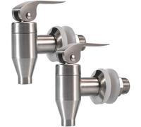 Kueohse Dispensador de Acero Inoxidable para Agua Bebidas Grifo de Bebidas Grifo de Estilo de Empuje de Repuesto Duradero, Paquete de 2