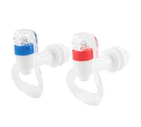 Kueohse Dispensador de Agua Grifo de Empuje de Repuesto - Grifo de Agua FríA y Caliente Paquete y Rojo