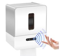 Kueohse Dispensador de Papel Higiénico Inteligente Sin Contacto, con Sensor Electrónico, con Luz, Carga USB