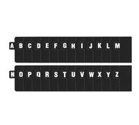 Kueohse Divisor de Registros Organizador de Registros para DVD, CD, Archivos, Álbumes de Fotos y Estantes de Almacenamiento de Libros de Biblioteca en Negro.