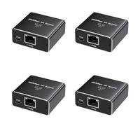 Kueohse Divisor Ethernet Gigabit 4X 1 en 2 Salidas 1000Mbps Alta Velocidad Conector de Cable de Extensión de Red RJ45 Cat5/5e/6/7/8