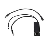 Kueohse Divisor PoE de 48 V A 12 V IEEE 802.3af Adaptador Divisor de Alimentación Ethernet de 48 V A 12 V IEEE 802.3af para Cámaras de Sistemas de CCTV de Seguridad de 12 V