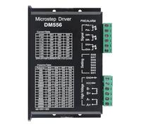 Kueohse DM556 Controlador de Motor Paso A Paso Digital CNC Controlador de Motor Paso A Paso Bifásico 20-50 V CC Máx. 5,6 A 128 Subdivisión para Motor