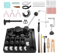 Kueohse Dobladora Anillos, Juego Herramientas para Doblar Anillos Cucharas, Resistente, con Herramienta para Hacer Cucharas Joyería, Máquina Multifuncional para Hacer Bricolaje.