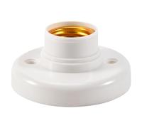 Kueohse E27 redondo plástico base tornillo bombilla lámpara zócalo titular