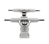 Kueohse Ejercicios de Skate de Surf 6.25 Pulgadas Ejes de Skate de Surf Ejes de Skate de Surf Skate Ejes de Skate Longboard Truck Silver