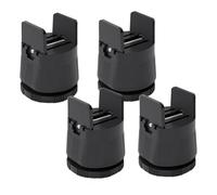 Kueohse Elevadores de Cama Elevadores de Muebles Ajustables, Elevadores de Sillas de Escritorio con Abrazadera, Elevadores de de Cama Ajustable Negro