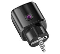 Kueohse Enchufe Tuya 20 A con Wifi, Enchufe Inteligente con Alimentación CA de 100 A 240V, Corriente con Temporizador Voz para Hogar, Enchufe Tuya Smart Life, Enchufe Europeo B