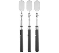 Kueohse Espejo De InspeccióN TelescóPico De 3 Piezas Herramienta De InspeccióN Espejo De Observar Para Verificar El Estado Del VehíCulo (Ovalado)