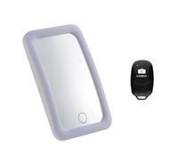 Kueohse Espejo Magnético para Selfies con Luz LED, Gran Angular, con Ventosa y Función de Maquillaje