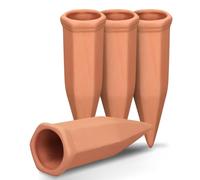 Kueohse Estacas de Riego de Terracota, Estacas de Riego para de Vino, Inserto de Maceta de Riego Automático de Liberación Lenta para Plantas de Interior.