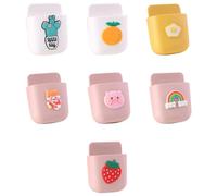 Kueohse Estante de Almacenamiento Organizador de Escritorio Portalápices Soporte de Papelería Autoadhesivo Soporte para Teléfono Móvil TV con Control Remoto