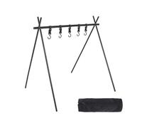 Kueohse Estante de Aluminio Portátil para Acampar Al Aire Libre, Trípode Ultraligero Plegable para Acampar, Colgador de Artículos para Viajes, 50 X 70 X 72 cm
