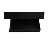 Kueohse Estante de Diseño Abatible con Compartimento Secreto para Montaje en Pared, Decoración, Color Negro