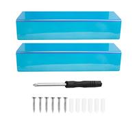 Kueohse Estante Flotante Montada en la Pared de AcríLico ArcoíRis de 2 Piezas para ExhibicióN de ImáGenes, Organizador de Juguetes, Estante de Registro