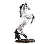 Kueohse Estatua de caballo galopante para decoración del hogar Figura de caballo Escultura Oficina Decoración