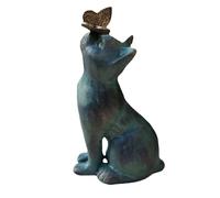 Kueohse Estatua de JardíN de Curiosidad de y Mariposa, Estatua de JardíN de Mariposa de de Curiosidad DecoracióN Escultura de Figuras de Animales