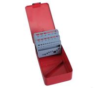 Kueohse Estuche de 25 Brocas Helicoidales, Dispensador de Brocas, Organizador, Caja de Almacenamiento Vacía con Índice de Brocas.