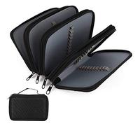 Kueohse Estuche para lápices, 72 ranuras, estuche de lápices de gran capacidad, estuche estacionario para estudiantes, soporte para , duradero, Negro