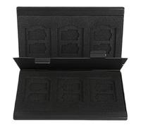 Kueohse Estuche Rígido de Aleación de Aluminio de Doble Capa para Tarjetas SD con Capacidad de Almacenamiento para 6 Tarjetas SD y 12 Tarjetas TF.