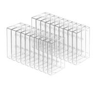 Kueohse Estuches de Plástico Transparente para Guardar Casetes de Audio (Paquete de 50) - Cajas de Repuesto para Guardar Audio