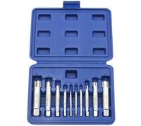Kueohse Extractor de Machos de Roscar con Cabeza, 10 Piezas -M22, Extractor de Roscas Manual, Juego de Herramientas para Contrarroscas y Roscas Rotas.