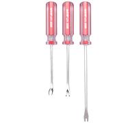 Kueohse Extractor de Tachuelas de 3 Piezas, Extractor de Tachuelas de 3Mm V/U, Punta de Clavo, Remache, Extractor de Tachuelas, Removedor de Grapas para TapiceríA, Destornillador