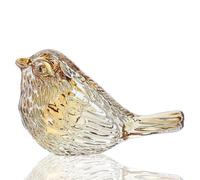 Kueohse Figuras Coleccionables de Pájaros de Vidrio Soplado, Regalos para Amantes de los Animales, Decoración de Mesa C