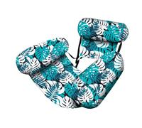 Kueohse Flotadores de Piscina para Adultos, Tumbonas Inflables para Piscina, Hamaca Flotante con Estampado de Plantas, Sillas Inflables de Agua, Balsas de Fideos B