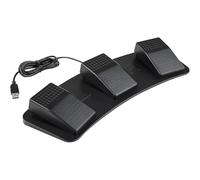 Kueohse FS23-PM Interruptor de Pie Triple USB Interruptor Mecánico de Pedal Personalizado Multifuncional para Adquisición de Imágenes Juego de Música