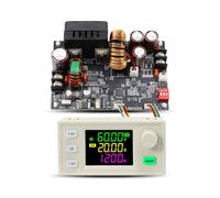 Kueohse Fuente de Alimentación de CC Ajustable CNC XY6020LV Módulo Reductor de Voltaje Constante de Mantenimiento de Corriente Constante de 20 A/1200 W