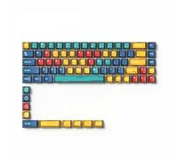 Kueohse Fundas para llaves de cómic EVA01, perfil de de cereza PBT Dye-Sub 78 teclas para teclado mecánico de juegos 61/61/63/64/68 diseños D.