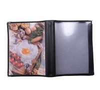 Kueohse Fundas transparentes para restaurante Menús en formato A4, formato de libro Cafe Bar, 10 páginas, 20