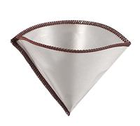 Kueohse Fundición reutilizable sobre el filtro de café de de Filtro de café sin papel Filtro de acero inoxidable 3 a 4 tazas Filtro de gota de café