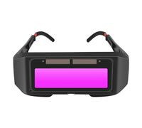 Kueohse Gafas de Soldadura FotoeléCtricas AutomáTicas MáScara de Soldadura de Oscurecimiento AutomáTico con Energía Solar Gafas de Sol Gafas de Soldadura