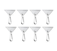 Kueohse Gancho Deslizante de Extrusión 2020 (Paquete de 8) para Herrajes de Extrusión de Aluminio con Ranura en T y Ranura en V Serie 20, Color Plateado