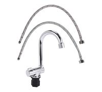 Kueohse Grifo de Cocina Plegable Grifo de Agua para con Rotación de 360 Grados Grifo Mezclador de Agua Fría y Caliente de una Sola Manija para Rv